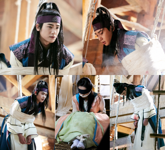 '화랑' 박서준 박형식, 몸 사리지않는 와이어 촬영 포착