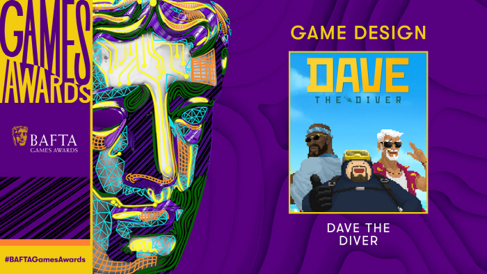 넥슨의 '데이브 더 다이버', 영국 'BAFTA 게임 어워즈 2024'에서 '게임 디자인' 부문 수상