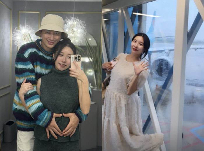 '이지훈♥' 임신 8개월 아야네, 해외로 태교여행만 N번째 "출산 전 마지막 비행"