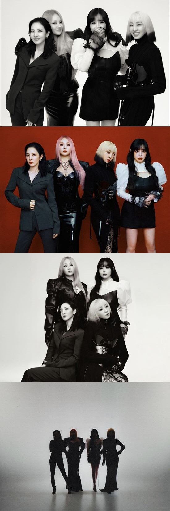 투애니원(2NE1) 드디어 뭉쳤다! 데뷔 15주년 기념 완전체 사진 공개 "블랙잭 사랑해"