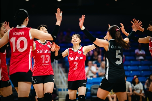 한국 여자배구, VNL서 또 4연패…캐나다에 0-3 무릎