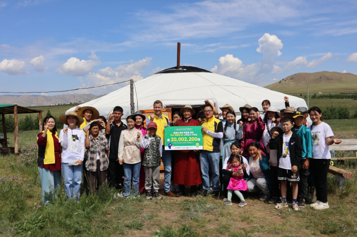 오비맥주, 몽골의 '카스 희망의 숲' 일대에서 15년째 조림사업 실시