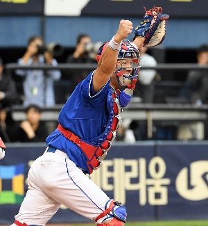 강민호, 드디어 한국시리즈 간다